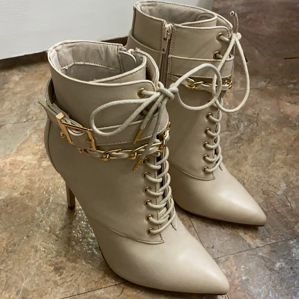 Ankle Chain High Heel Boots